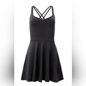 Girlfriend Collective Riley Sweetheart dress XL Black
